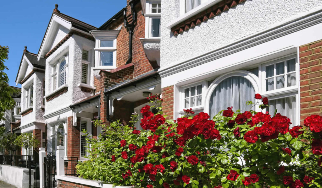 Attractive terraced houses, London City Mortgages