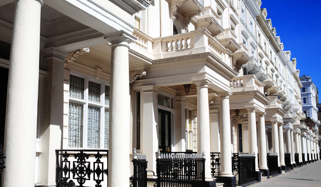 Expensive Regency Georgian apartments in Kensington, London City Mortgages