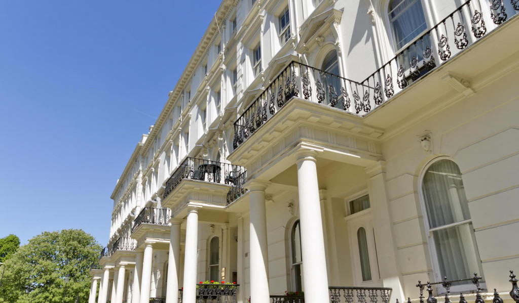 Georgian stucco homes Westminster, London City Mortgages