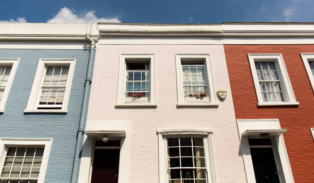 Colourful and popular terraced family homes London City Mortgages