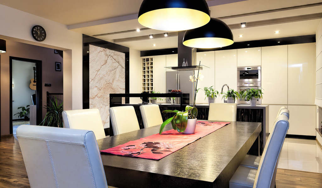 Modern dining room kitchen London City Mortgages