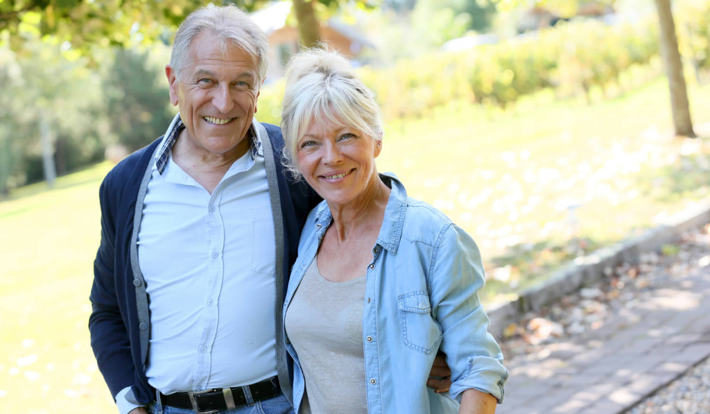 Outdoor park enjoyed by mature couple London City Mortgages