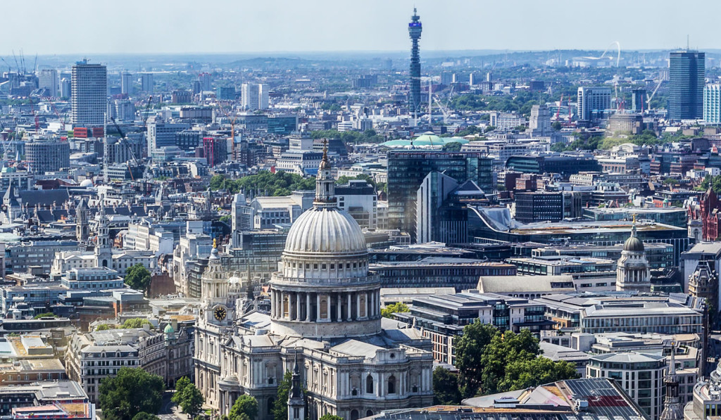 Panoramic of St Pauls and West End central London City Mortgages