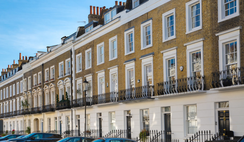 Town houses in sought after Kensington London City Mortgages