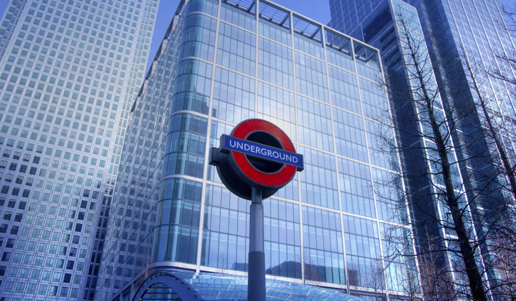 Underground Canada Square skyscrapers London City Mortgages