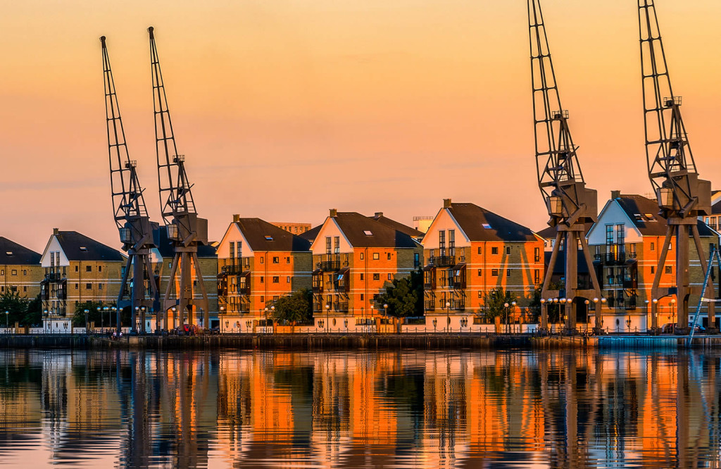 Waterside houses Royal Victoria docks London City Mortgages